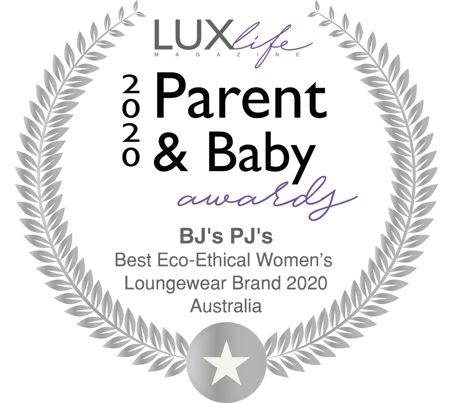Winner of the 2020 Parent & Baby Awards - BJ's PJs