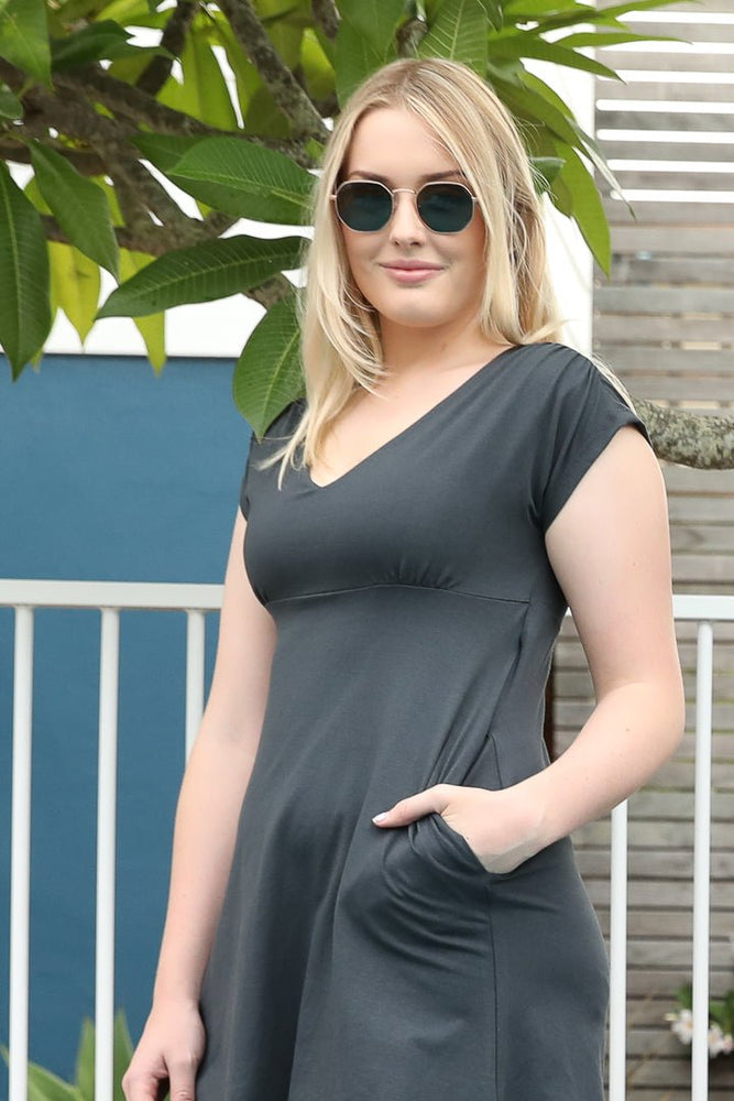 Maternity Adele Short Sleeve Dress - BJ's PJs